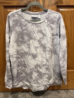 D&co Tie-Dye Crewneck Sweatshirt - Gray size Large